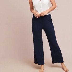 Anthropologie Saturday Sunday Ribbed Knit Wide Legged Pants